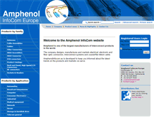 Tablet Screenshot of amphenolinfocom.eu